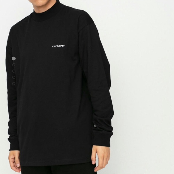 Carhartt WIP Mockneck Script Embroidery Longsleeve - Picture 2 of 8